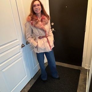 FGallotti  Leather Jacket pale pink